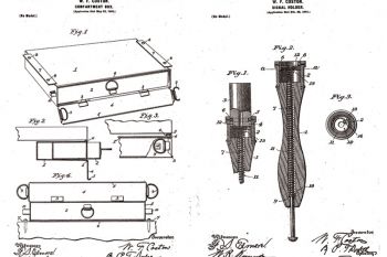 Patentes de William Coston: nº 658498 (izquierda) y nº 674400